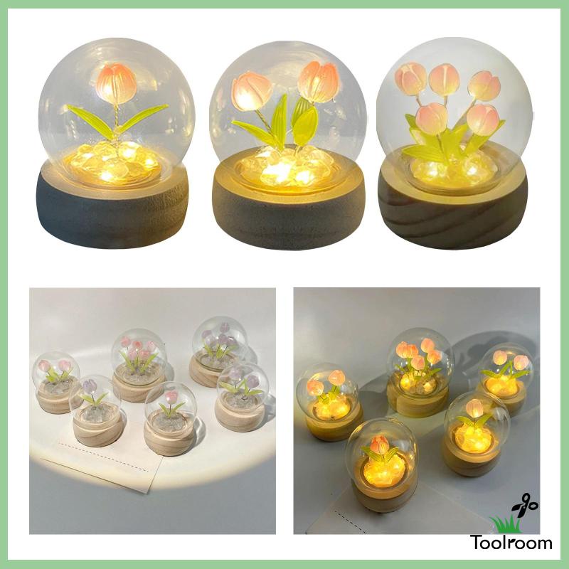 Đèn Ngủ Hình Bông Hoa Dùng Trang Trí Bàn DIY