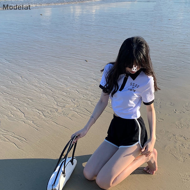 Mfc Bộ Áo Thun + Quần Short Thể Thao Thời Trang Mùa Hè Quyến Rũ Cho Nữ