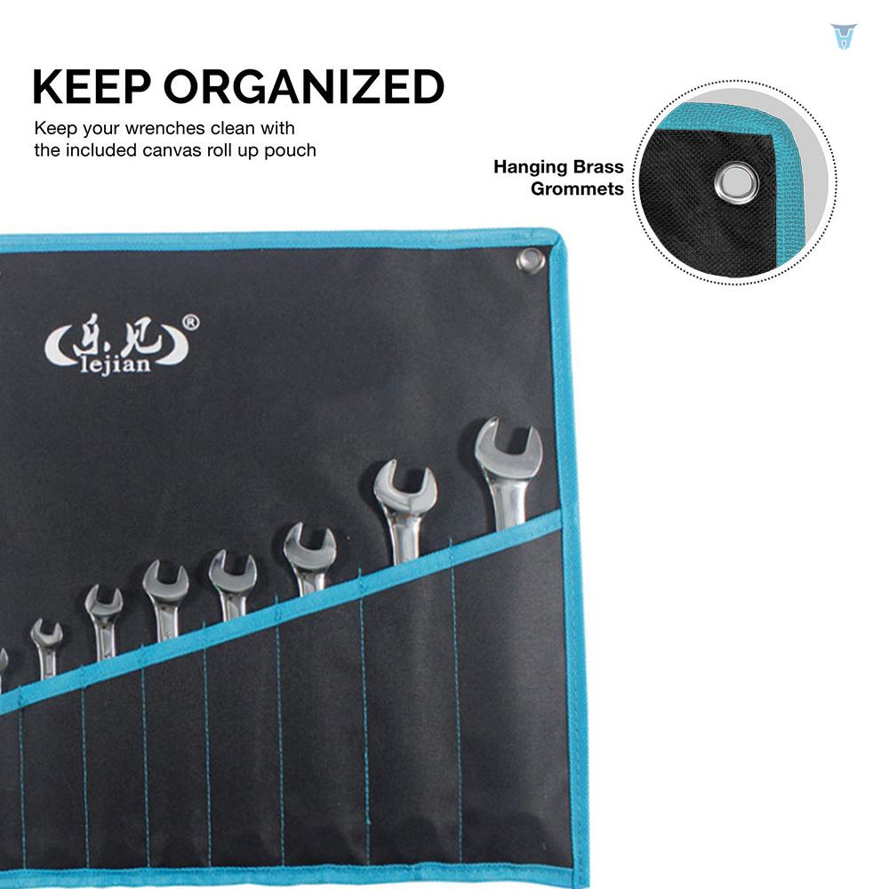 Bộ 11 Cờ Lê Sửa Chữa Bằng Thép Vanadium Crom 6mm Đến 19mm