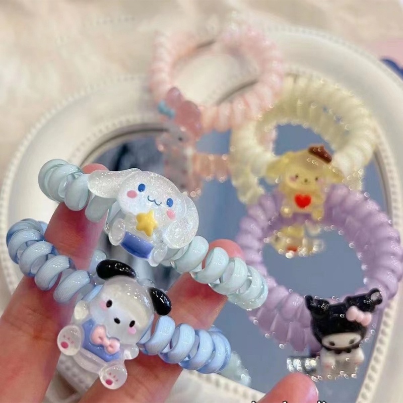 Dây Cột Tóc Hình Hoạt Hình Sanrio Dễ Thương Phong Cách Nhật Hàn Cho Nữ