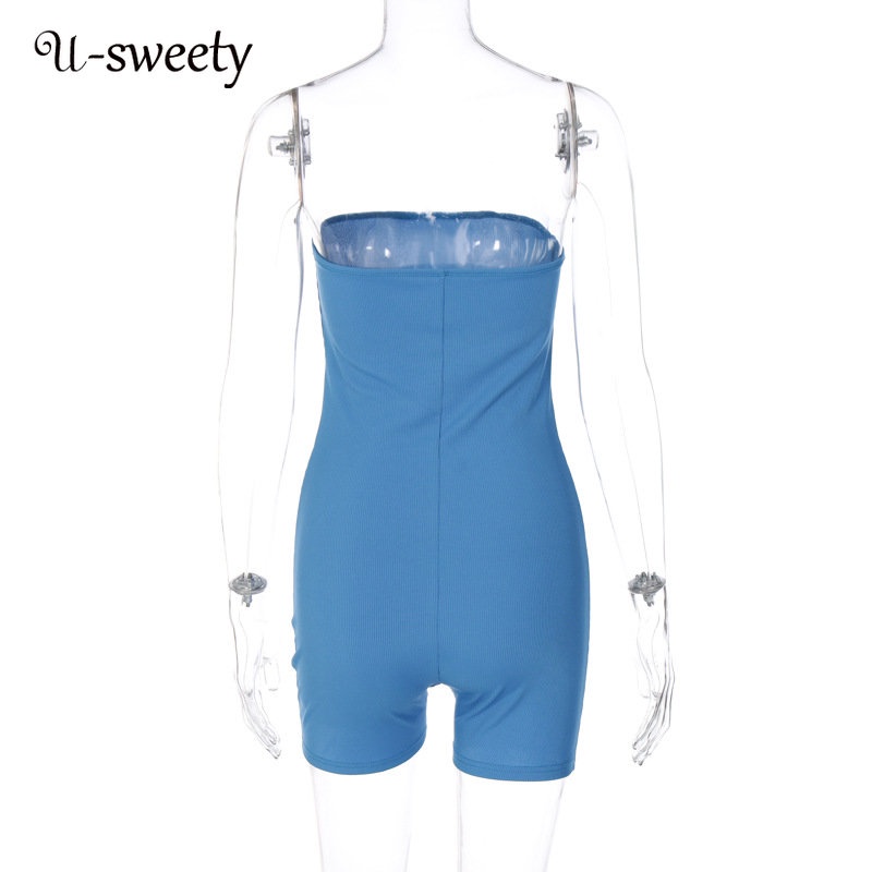 Áo liền quần Sát Nách Hở Vai Màu Sắc Trơn Thời Trang Quyến Rũ Cho Nữ 2023