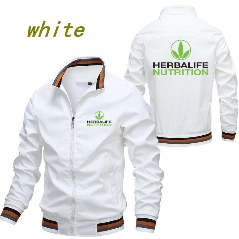 HERBALIFE Áo Khoác Bóng Chày Khóa Kéo Thời Trang Cao Cấp Cho Nam