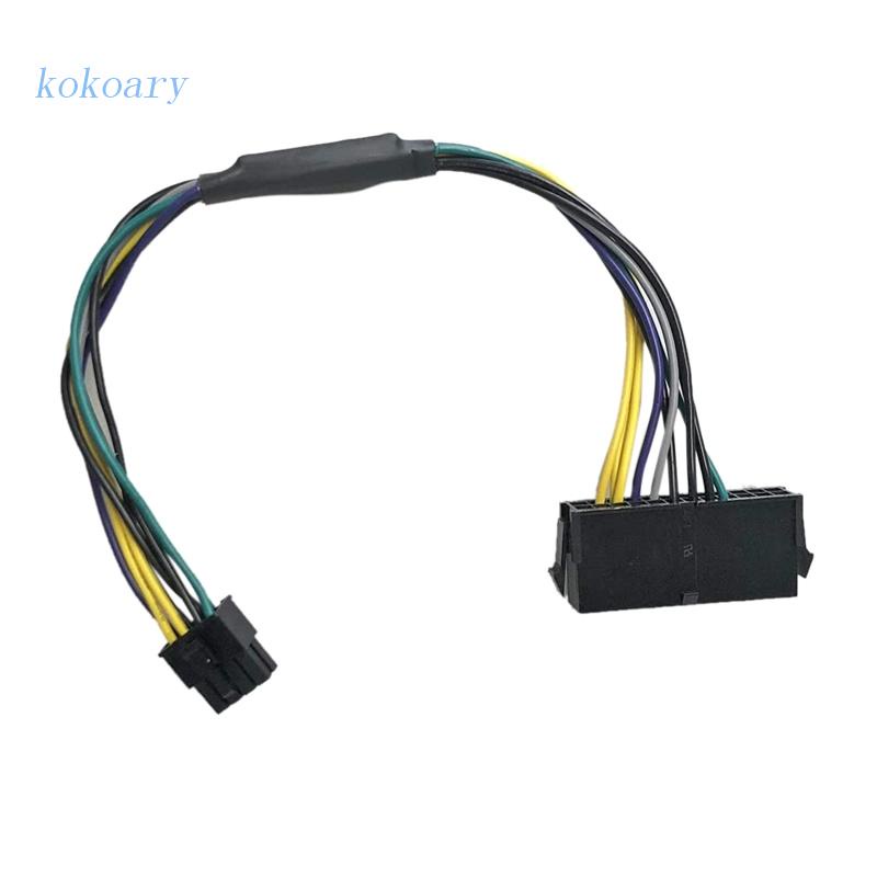 Dây Cáp Chuyển Đổi Nguồn Điện KOK ATX PSU 10.6 &quot;24-Pin Sang 8-Pin 18AWG