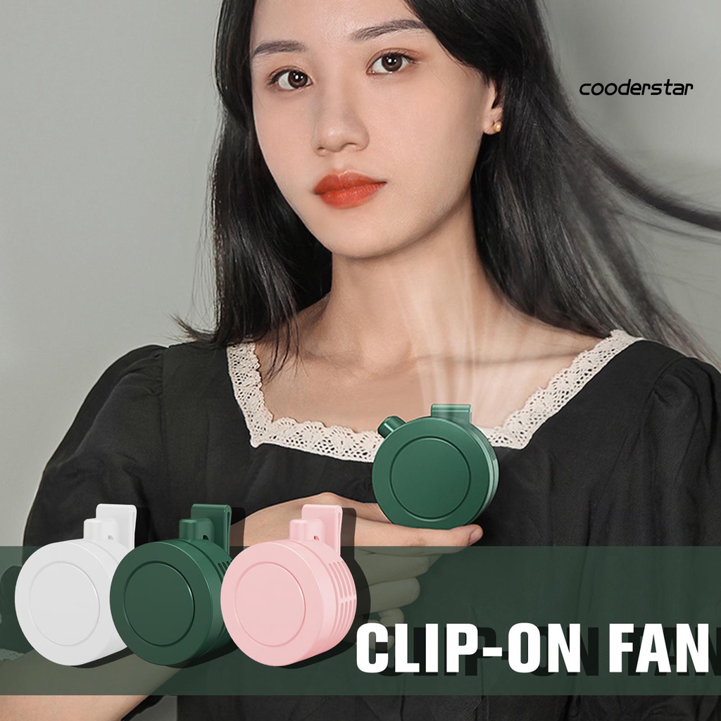 Quạt Kẹp 900mAh 3 Tốc Độ Bằng Nhựa Yên Tĩnh Không Cánh Chống Trượt Có Thể Điều Chỉnh Dùng Cho Mùa Hè