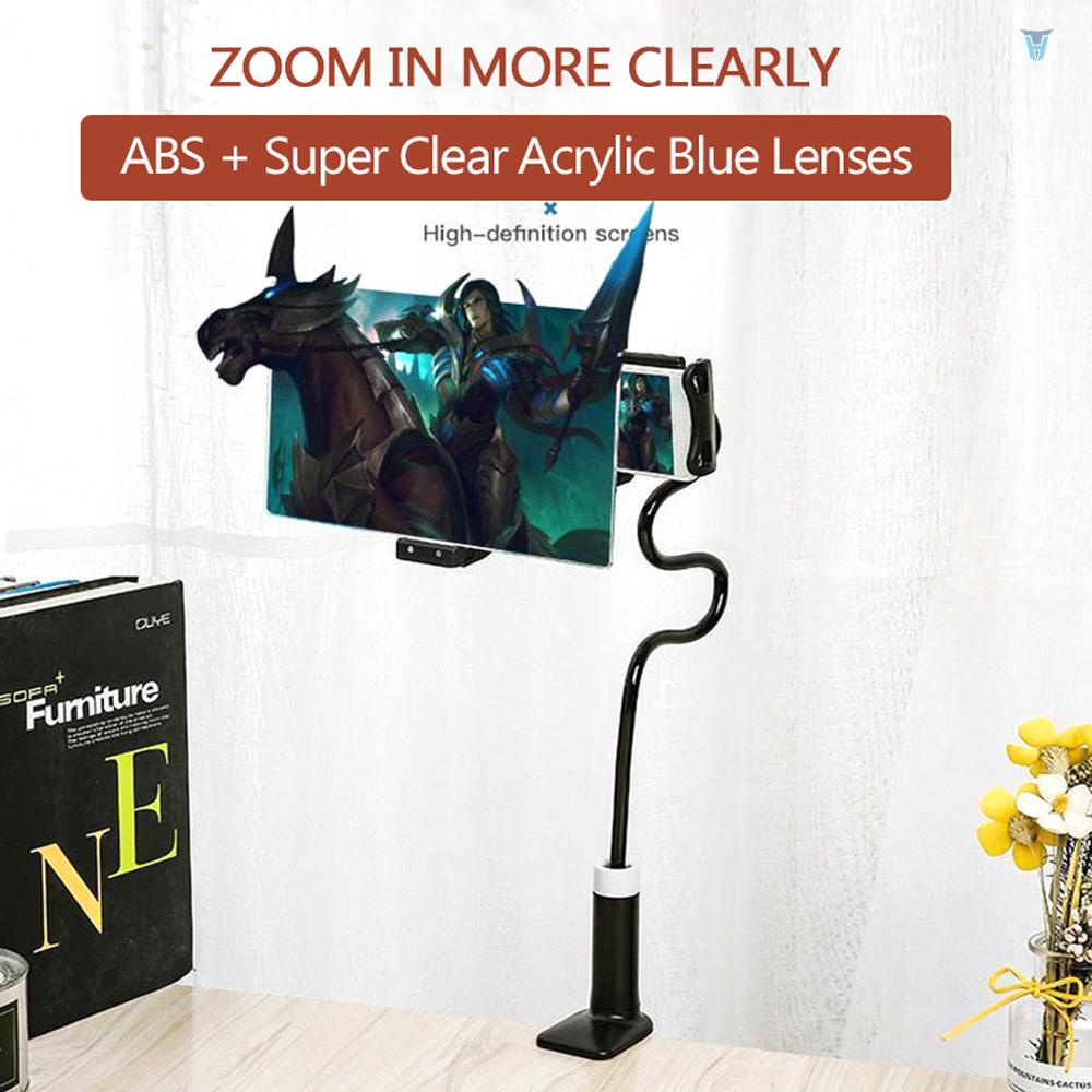 Giá Đỡ Phóng To Màn Hình Điện Thoại / Máy Chiếu 3D 8 Inch Linh Hoạt Có Thể Điều Chỉnh