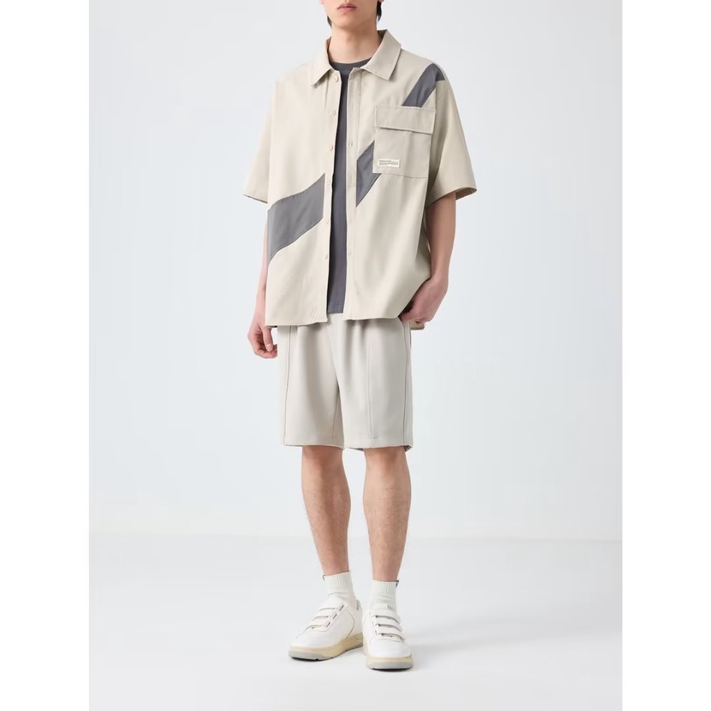 Áo Sơ Mi Ngắn Tay Dáng Rộng Phong Cách Nhật Bản Thời Trang Mùa Hè Dành Cho Nam