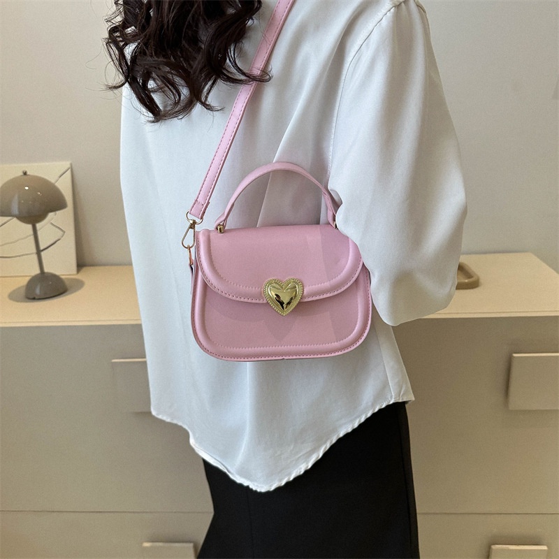 Túi Xách JASMIN NOIR Da PU Có Khóa Hình Trái Tim Thời Trang Dành Cho Nữ