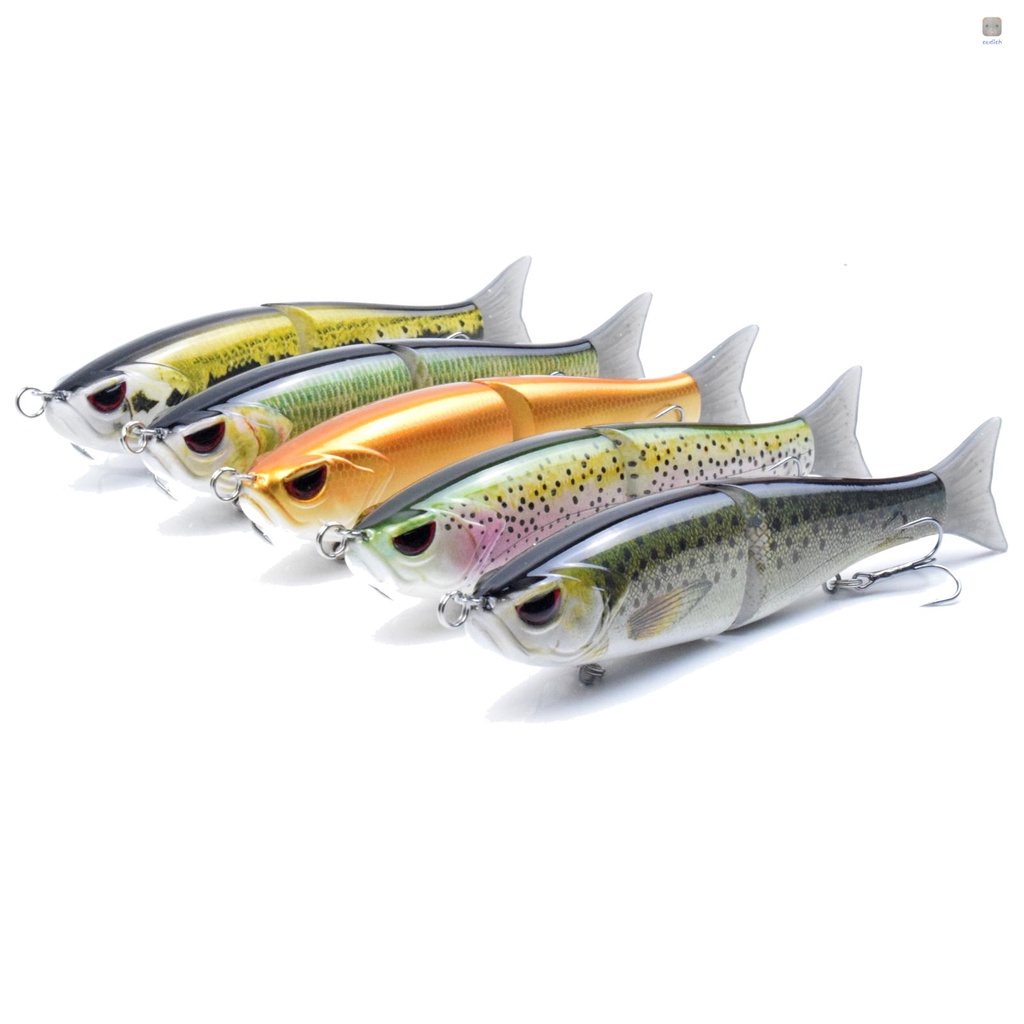 Lixada Mồi Giả Nhử Cá 2 Khúc 7.1 in / 2.2 oz Bằng Nhựa Cứng