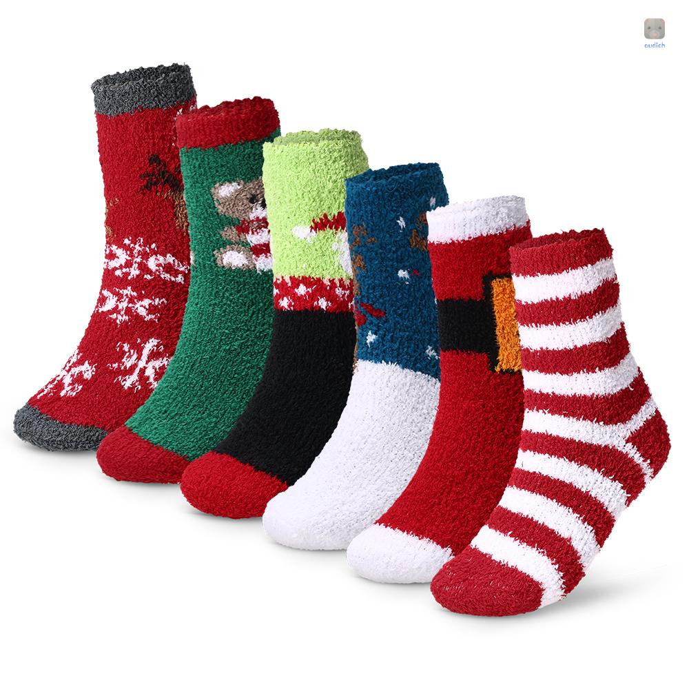Vớ Cổ Cao Họa Tiết Giáng Sinh Nhiều Màu Sắc Ấm Áp Thời Trang Mùa Đông Cho Người Lớn
