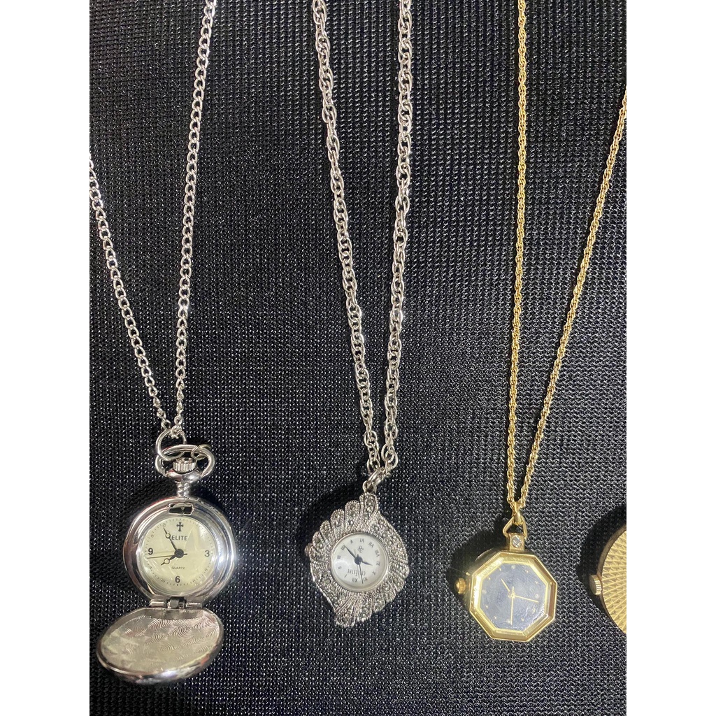 Độc lạ dây chuyền đồng hồ cho nam nữ hàng 2hand, vintage bãi Nhật