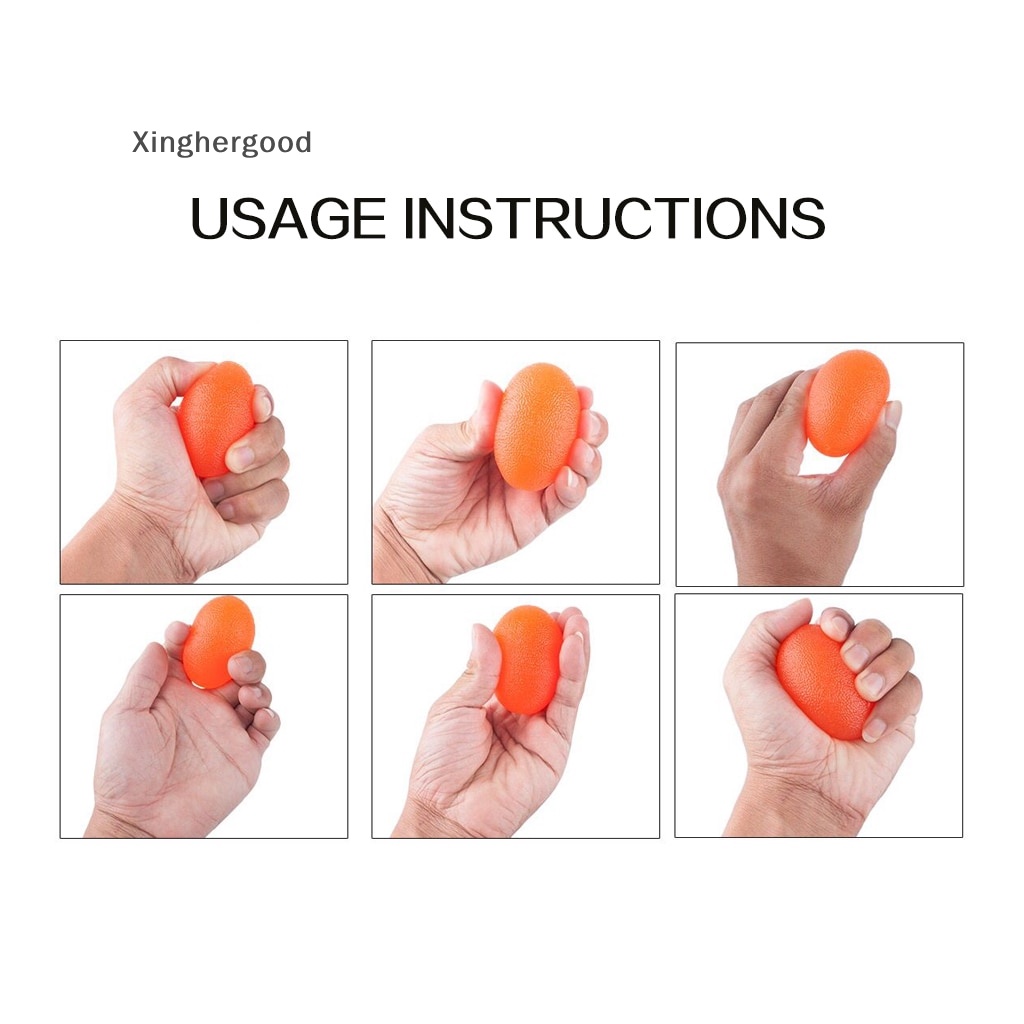 Bóng Silica Gel Cầm Tay Hình Quả Trứng Hỗ Trợ Luyện Tập Gym / Thể Hình Cho Nam Và Nữ