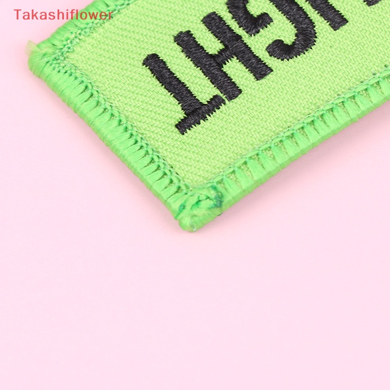 (Takashiflower) Móc Khóa Thêu Chữ Remove Before Flight Màu Đỏ Dùng Làm Quà Tặng