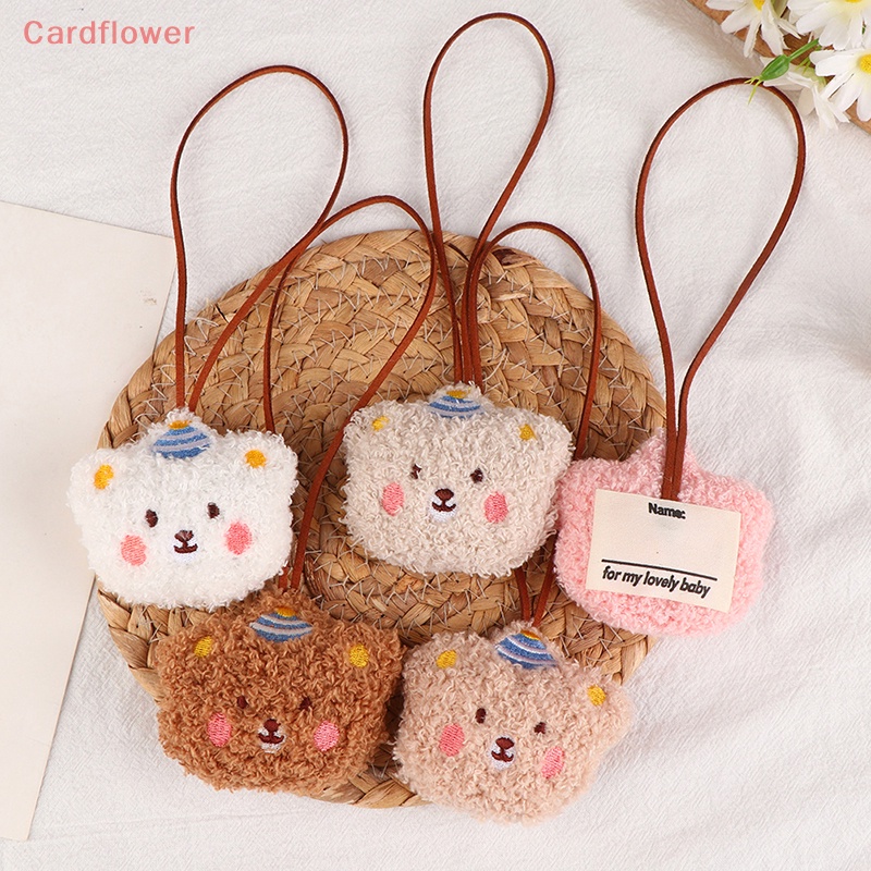 Nhãn Dán Trang Trí Túi Xách Chống Thất Lạc Hình Gấu Nhồi Bông Dễ Thương Mới