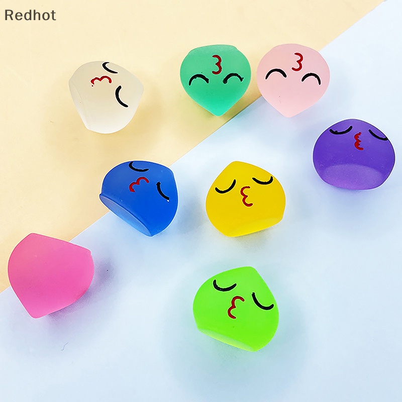 &lt; Redhot &gt; Bộ 5 Tượng Nhỏ Giọt Nước Màu Dạ Quang Dễ Thương Trang Trí Tiểu Cảnh / Nhà Búp Bê