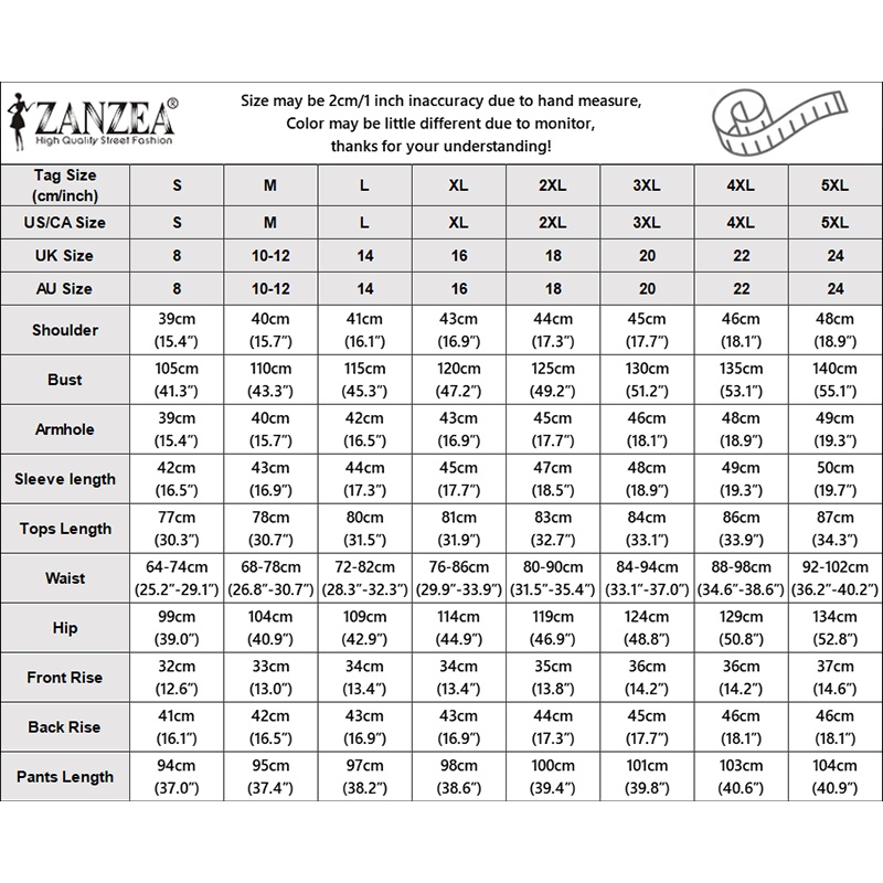 Bộ đồ ZANZEA gồm áo tay lửng cổ tròn phối quần dài lưng cao có túi phong cách cổ điển thời trang cho nữ