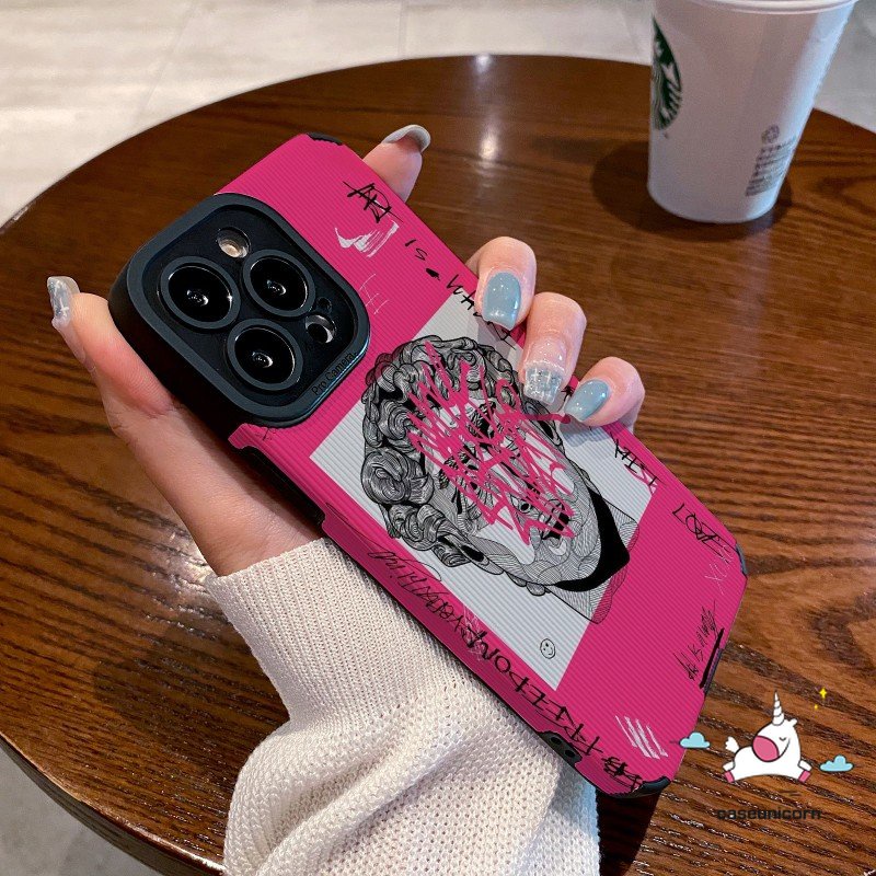 Ốp Điện Thoại Silicon Mềm Chống Sốc Họa Tiết Nghệ Thuật Cho iPhone 11 14 12 13 Pro MAX XR 7 8 Plus X XS MAX