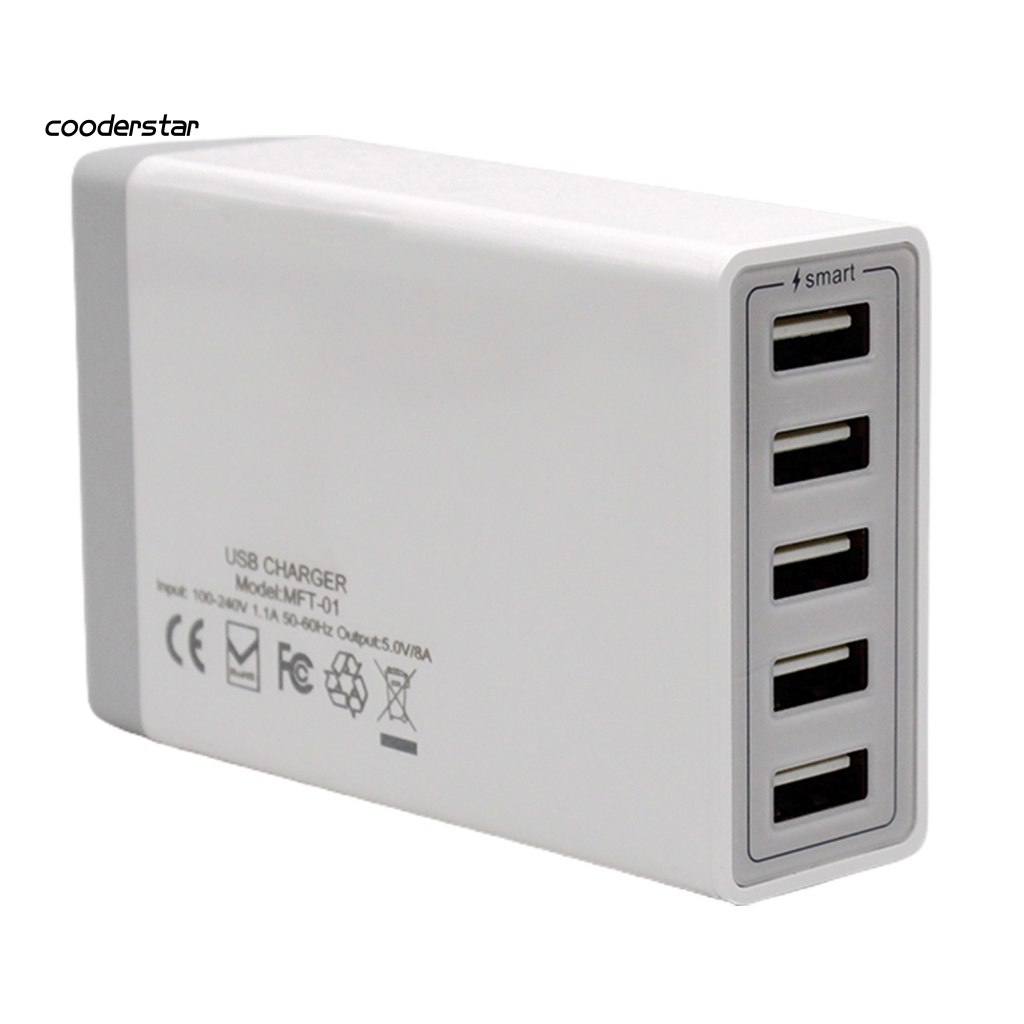 1 Bộ Đế Sạc Nhanh USB Có Đèn Báo Hiệu Công Suất Cao Đa Năng Dành Cho Văn Phòng