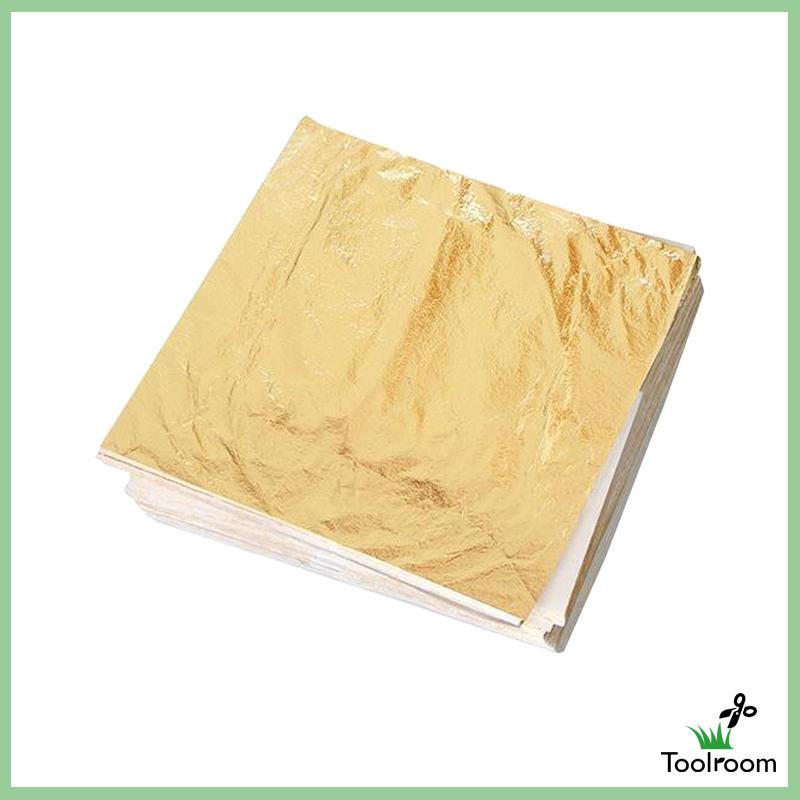 Set 100 Giấy Foil Màu Vàng Kích Thước 14x14cm