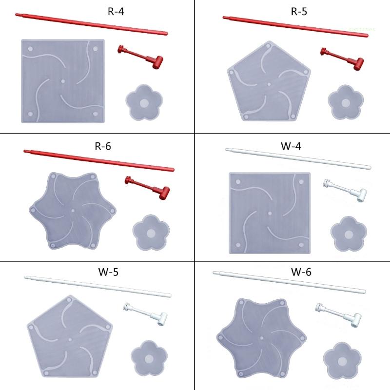 Khuôn Silicone Hình Bánh Đà / Ngôi Sao Dùng Làm Đồ Thủ Công DIY