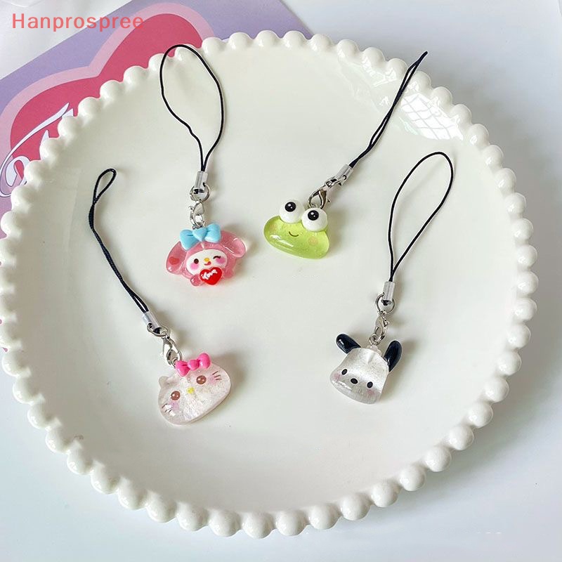 Hanprospree > Ốp Điện Thoại Hình Búp Bê Melody Cinnamoroll Dây Đeo Mặt Búp Bê Sanrio Kuromi Dễ Thương Thích Hợp Làm Quà Tặng Cho Nữ Sinh