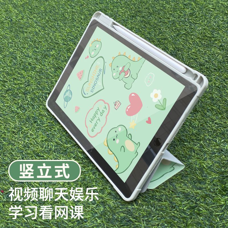 Ốp Máy Tính Bảng Bằng Acrylic Kèm Ngăn Đựng Bút Cho iPad Pro 2021 11 gen9gen8gen7 10.2 Air4Air5 10.9 Air3 10.5 Air2Air1 9.7pro11 Giá Đỡ