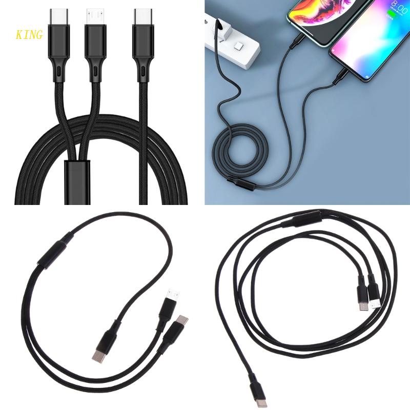 Dây Cáp Sạc Chuyển Đổi 2 Trong 1 Loại C Chuyên Dụng Chất Lượng Cao