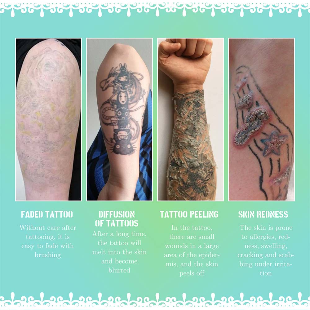 EELHOE Tattoo Repair Cream repairs wounds, reduces swelling, reduces inflammation, moisturizes the skin without affecting the clarity and color of the tattoo