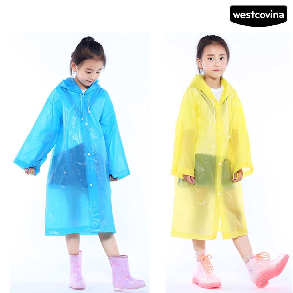 [COD]☁Áo Mưa Nhiều Màu Sắc Chống Gió Nhanh Khô Tiện Lợi Dành Cho Trẻ Em