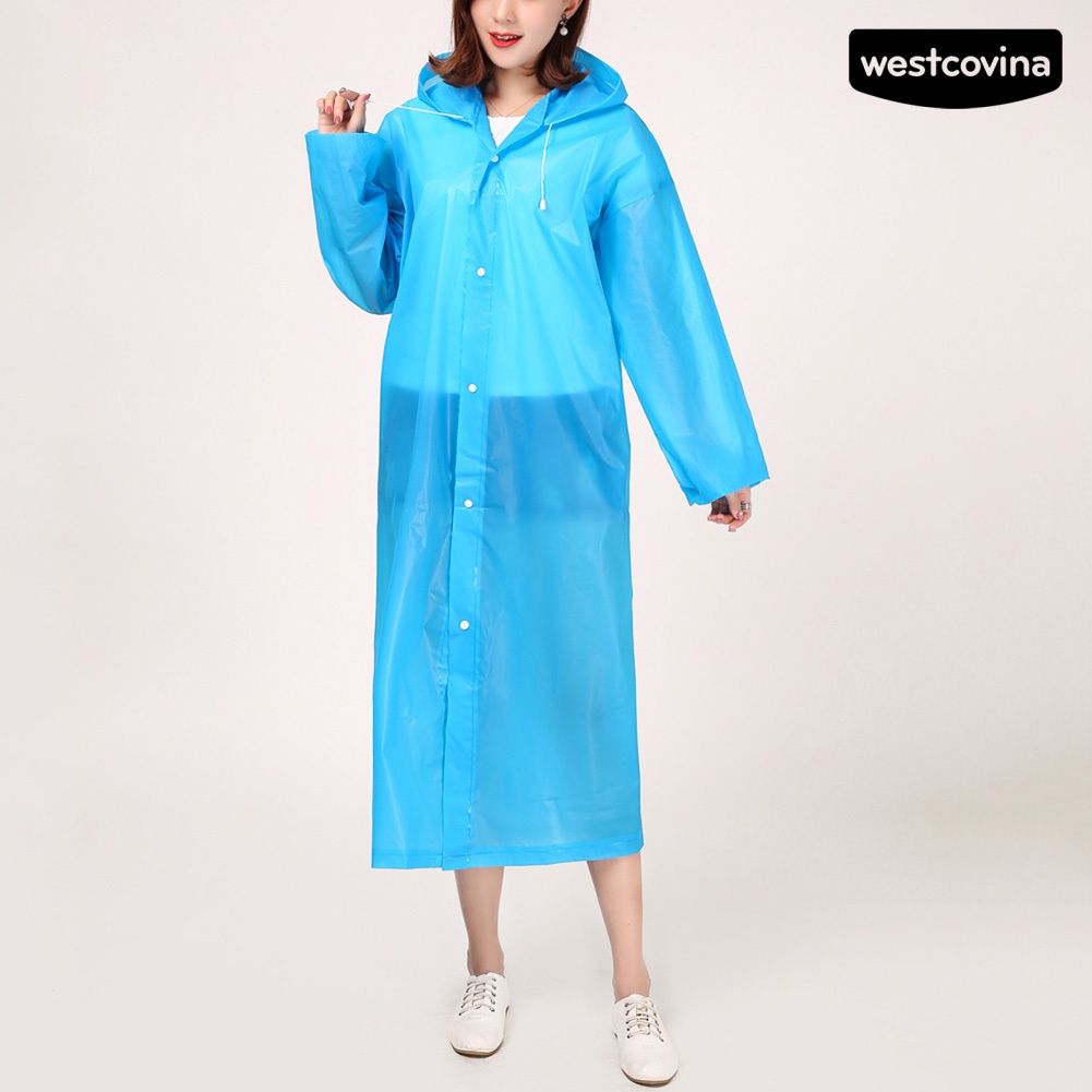 [COD]☁Áo Mưa Dáng Dài Có Mũ Trùm Chống Nước Có Thể Tái Sử Dụng Cho Nam Nữ