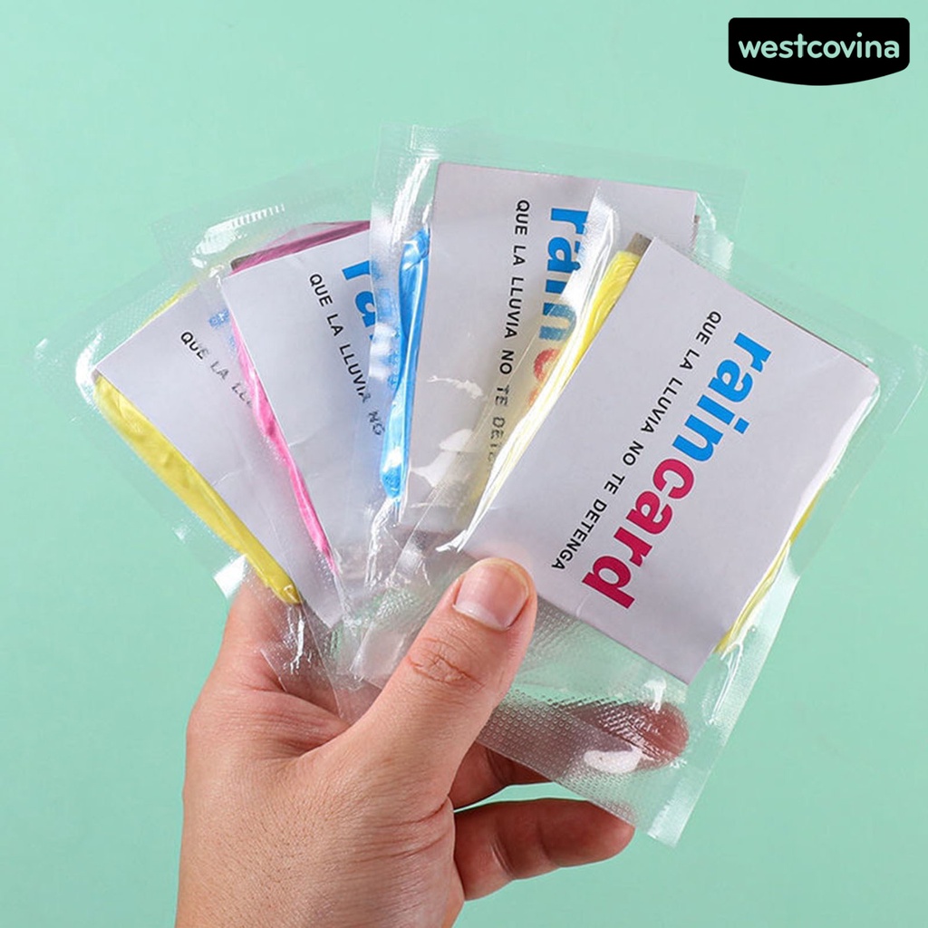 [COD]☁Set 5 Áo Mưa Mini Thoải Mái Chống Thấm Nước Dùng Một Lần Cho Nam