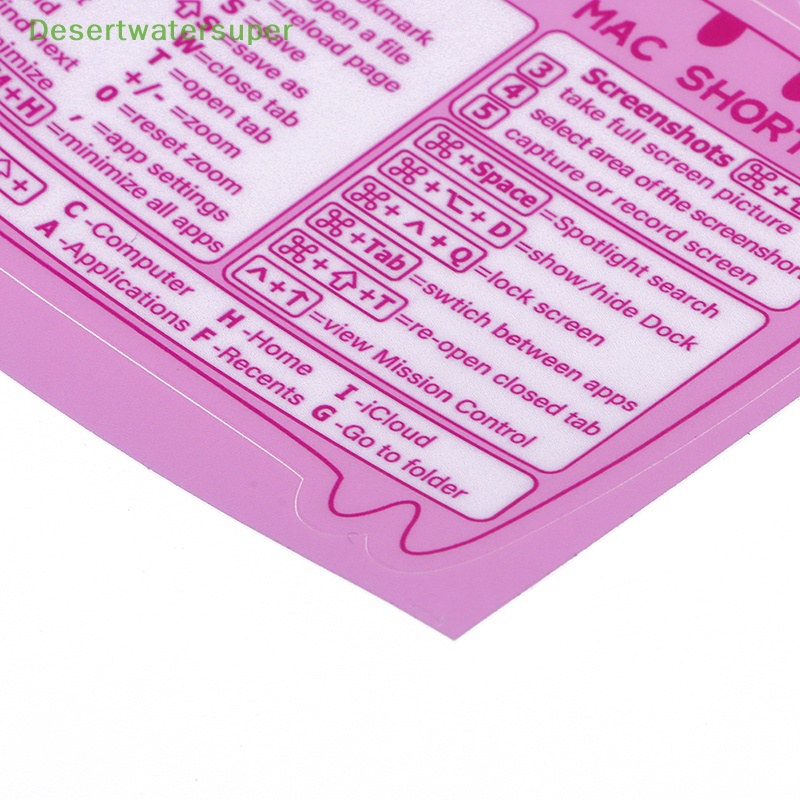 1 Miếng Dán Bàn Phím Tắt Cho MacOS Laptop