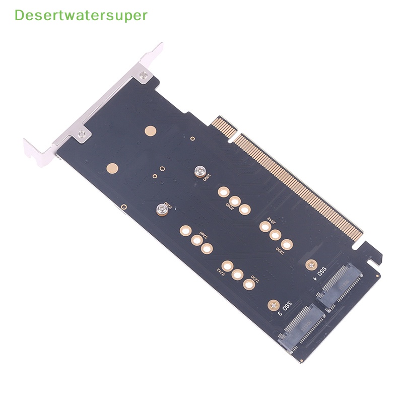 1 Thẻ Bài PCI-E m.2 X16 Sang 4X NVME Pcie PCIE3.0 GEN3 X16 Đến 4 * NVME
