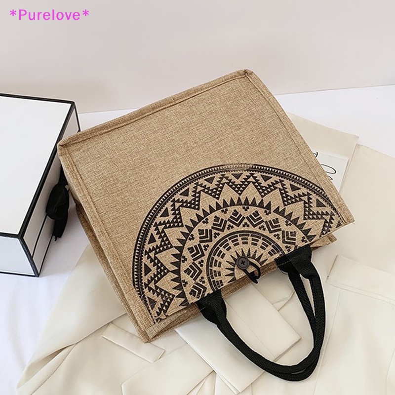 Túi Xách Canvas Tái Sử Dụng Thời Trang Cho Nữ Mới