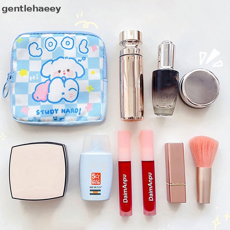 Túi Đựng Khăn Giấy / Đồ Trang Điểm Mini Họa Tiết Hoạt Hình Mang Đi Du Lịch Tiện Lợi
