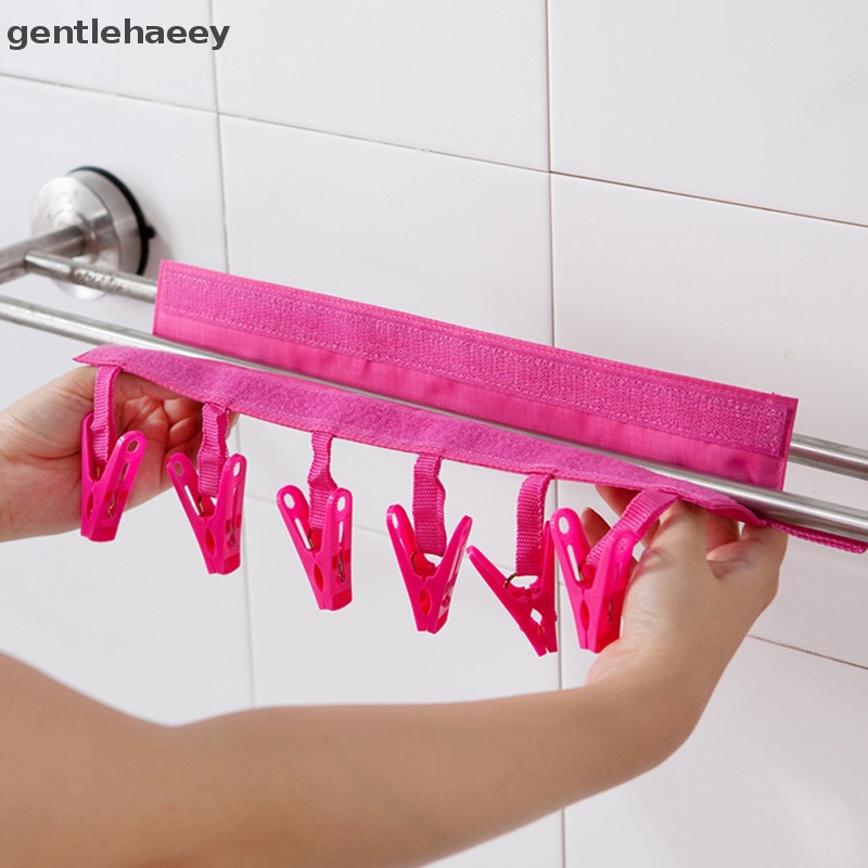 Móc Treo Vớ 6 Kẹp Phơi Khô Đồ Dùng Tiện Dụng Mang Theo Du Lịch