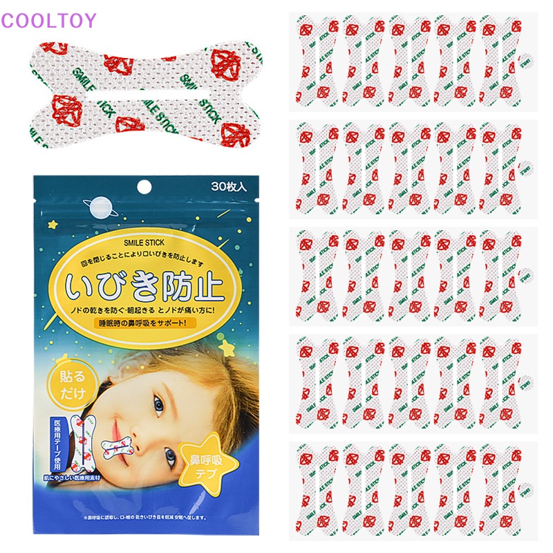 Cooltoy Bộ 30 Miếng Dán Mũi / Môi Chống Ngáy Khi Ngủ