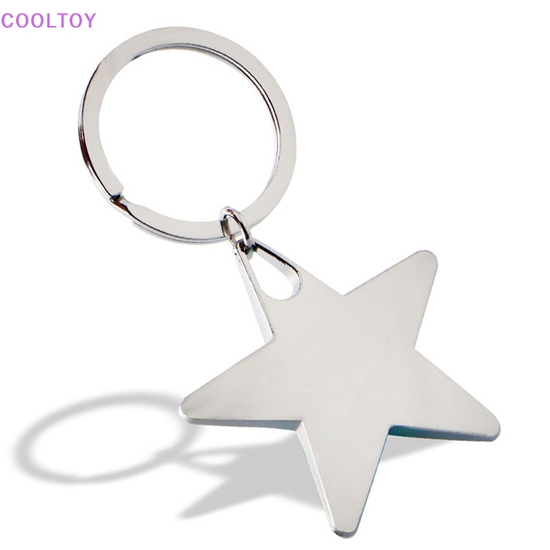 Móc Khóa Kim Loại Hình Ngôi Sao Năm Cánh Sáng Tạo