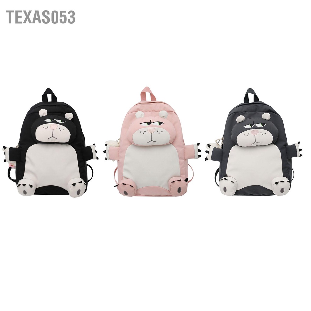 Texas053 Ba lô học sinh sức chứa lớn mèo hoạt hình dễ thương thời trang dành cho nữ