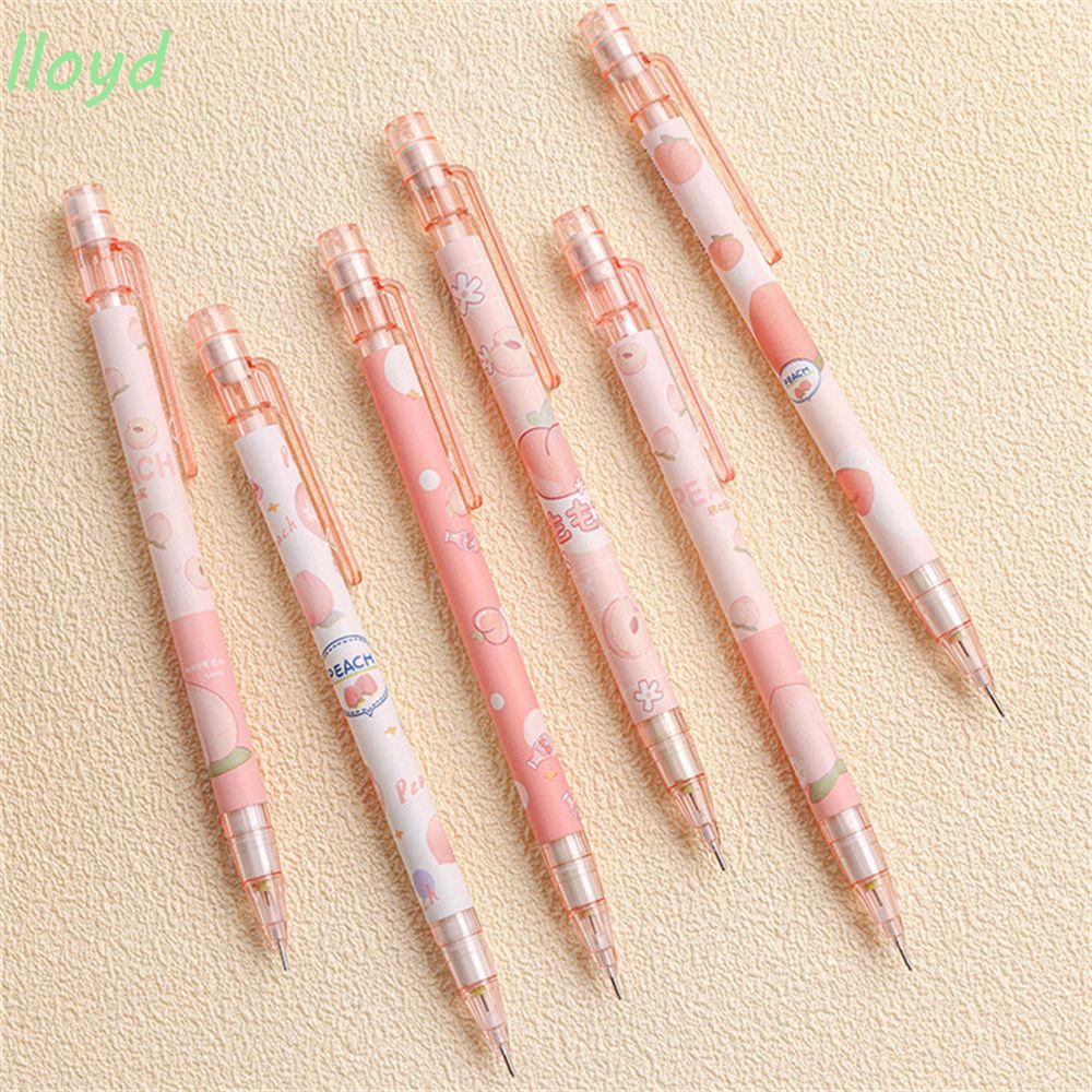 Bút Chì Bấm Ngòi 0.5mm In Hình Quả Đào Dễ Thương