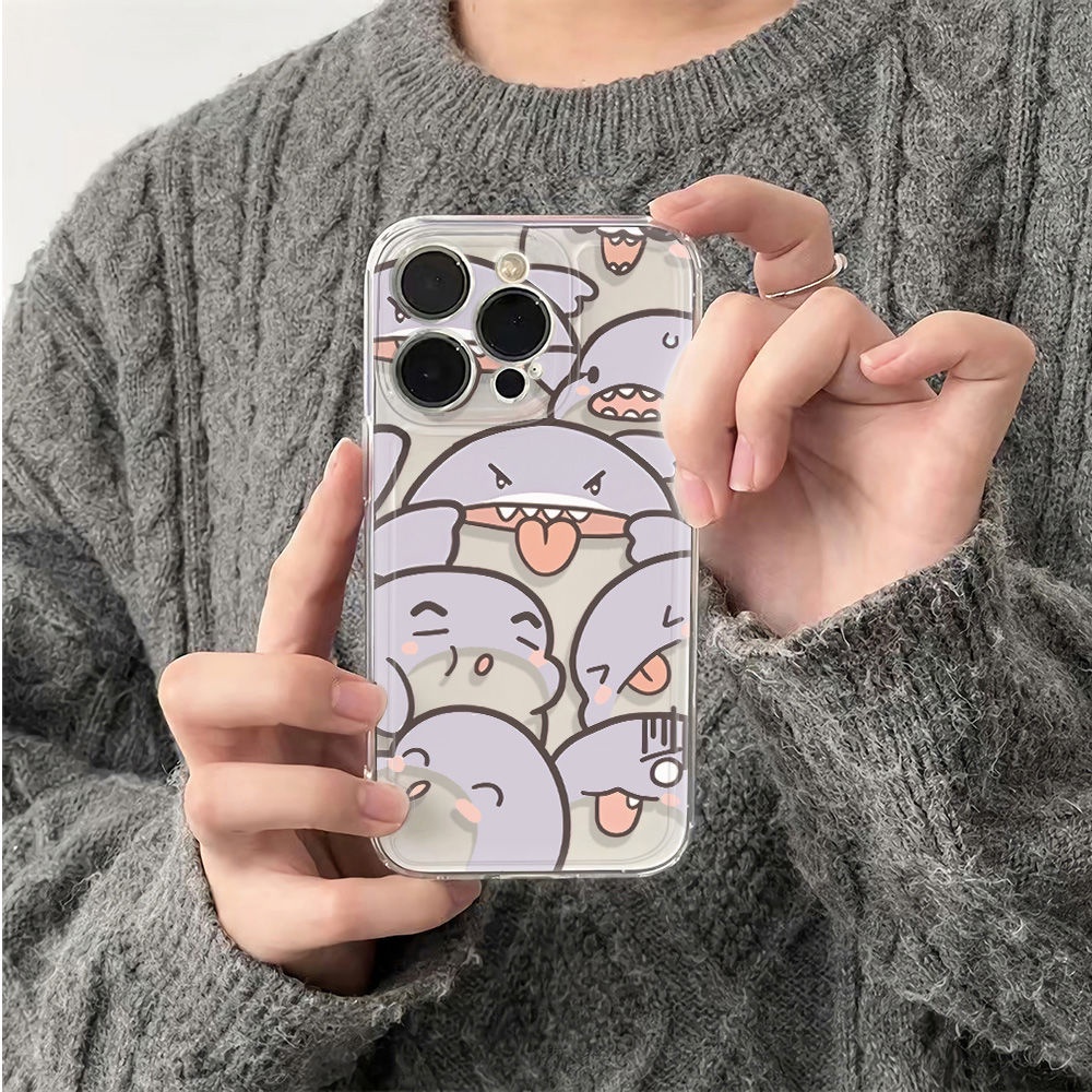 ✅Ốp Điện Thoại Dẻo Họa Tiết Cá Mập Dễ Thương Chống Sốc Cho iPhone12 G8C8 1311 78max 6In plus 14pro