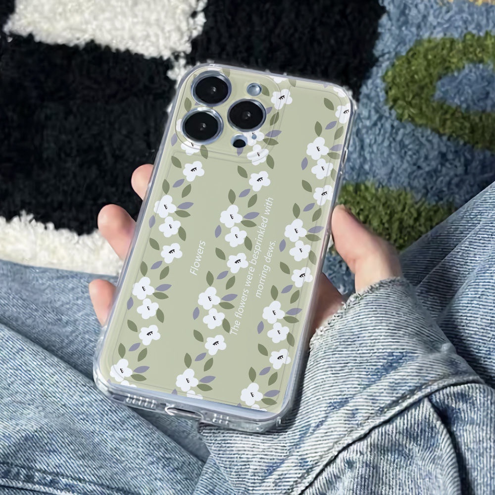 ✅Ốp Điện Thoại Mềm Chống Sốc Họa Tiết Hoa 6In Cho Iphone 11 Max 1378I 1214Pro Plus