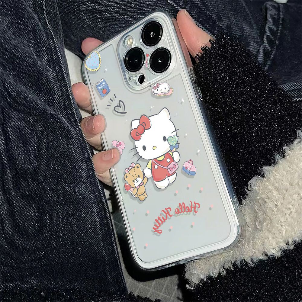 ✅Ốp Điện Thoại Dẻo Họa Tiết Hoạt Hình Gấu / Mèo Dễ Thương Chống Sốc Cho Iphone11 6In max13iPhone1214pro plus11 78 Vm