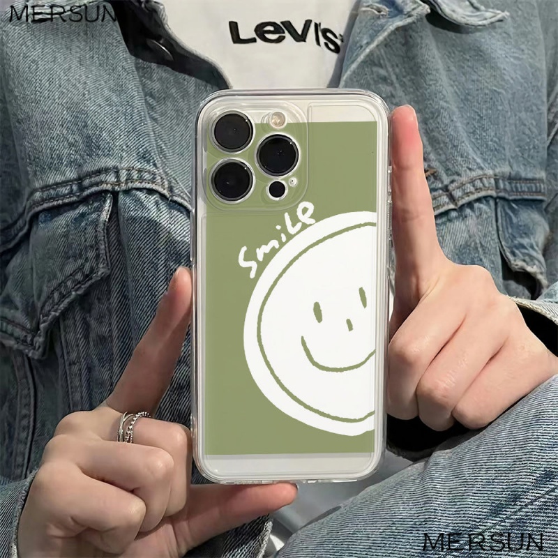 ✅Ốp Điện Thoại Mềm Chống Sốc Họa Tiết Mặt Cười 116In14Pro 13 Cho iPhone1278 max Apple CJ1E