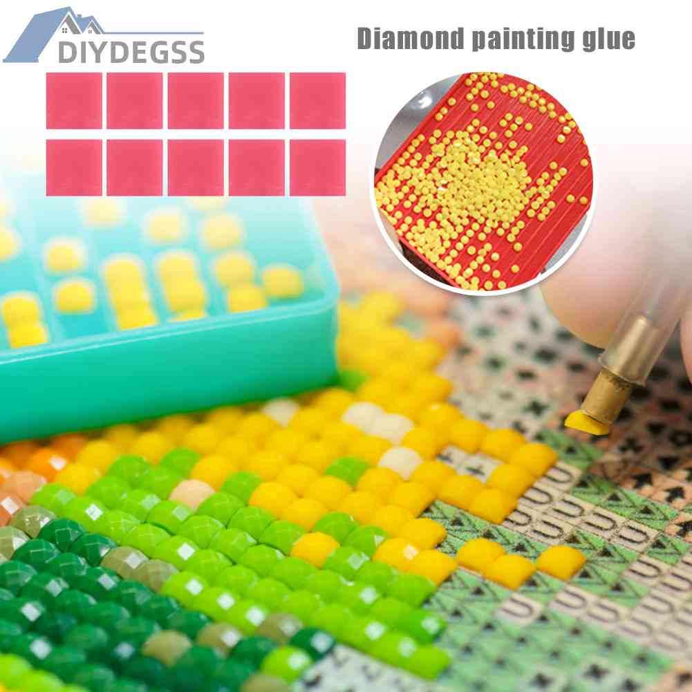 Bộ 10 Miếng Đất Sét Resin Dùng Làm Tranh Đính Đá DIY