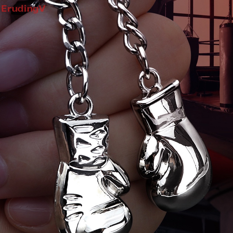 Móc Khóa Kim Loại Hình Găng Tay Boxing 3D Thời Trang Cho Nam