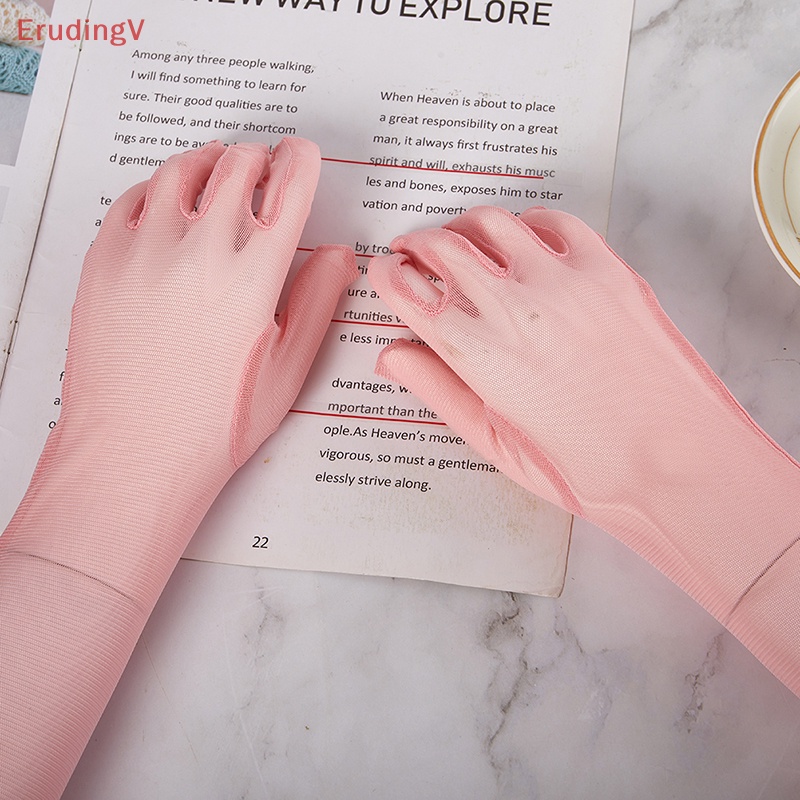 [ErudingV] Găng Tay Đen Dài Qua Ngón Trình Diễn Opera Cổ Điển Phụ Kiện Đi Đám Cưới [Mới]