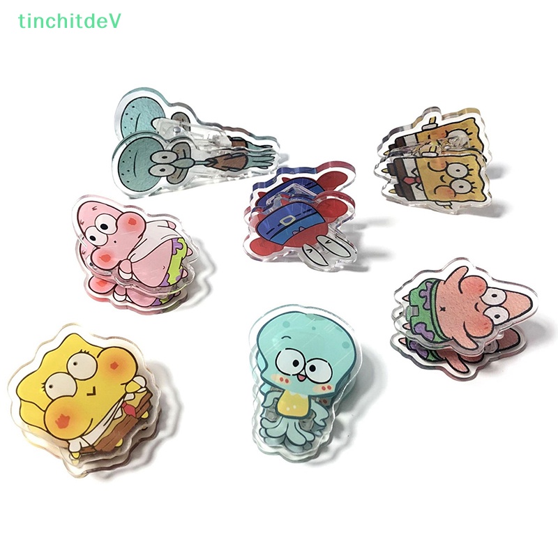 1 Kẹp Giấy Hoạt Hình Bằng Acrylic Nhiều Màu Dễ Thương Trang Trí Văn Phòng / Trường Học