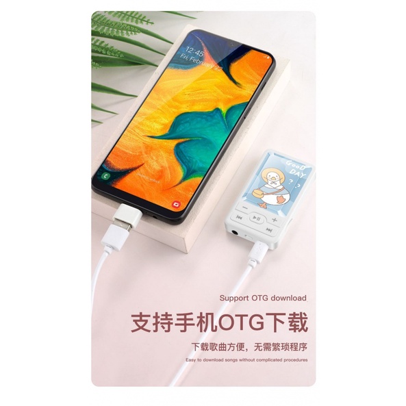 Máy Nghe NhạC MP3 Bluetooth Mini HoạT HìNh TiếNg Anh