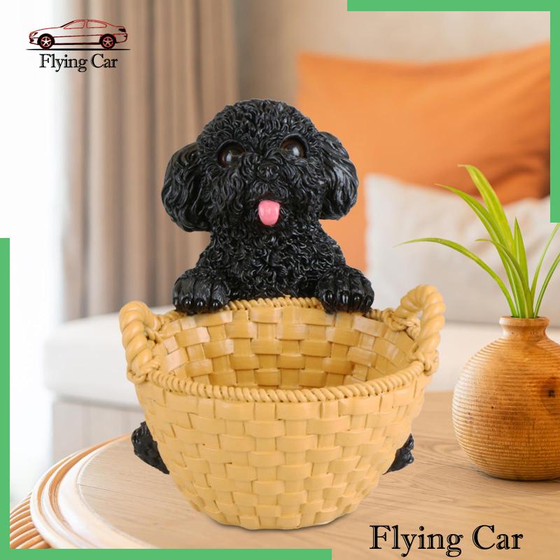 Mô Hình Chú Chó Có Giỏ Đựng Đồ Dùng Trong Nhà Hàng / Văn Phòng Lzdjfmy2
