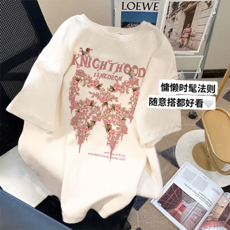 NRVP Áo Thun 100% Cotton Tay Ngắn Phong Cách Hàn Quốc Mới